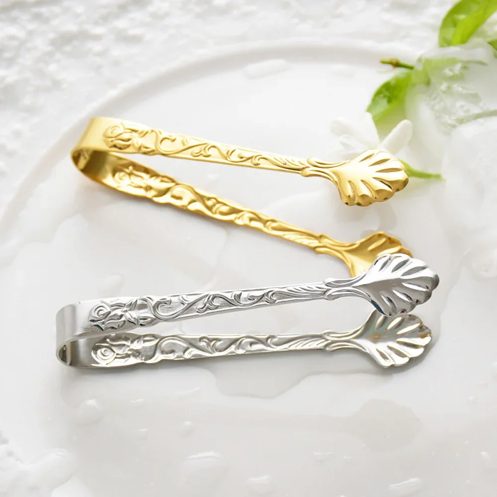 Party Small Bread Dessert Coffee Tea Food Serving Clip Cube Sugar Tongs Kitchen Accessories Ice Tongs