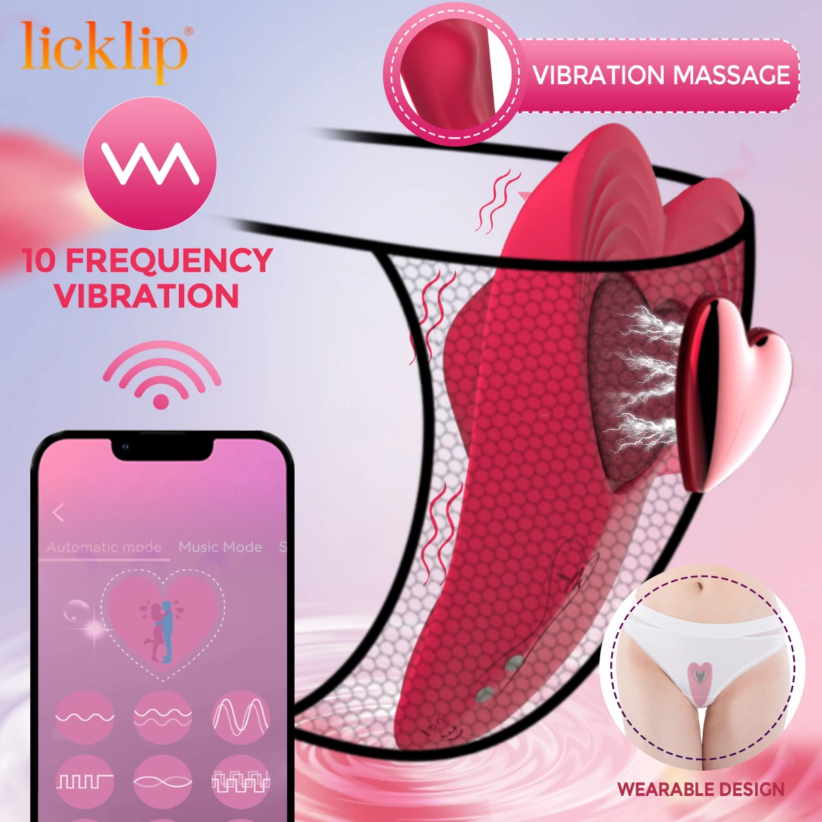 Wearable Panty APP Remote Control Vibrators Sex Toys for Women