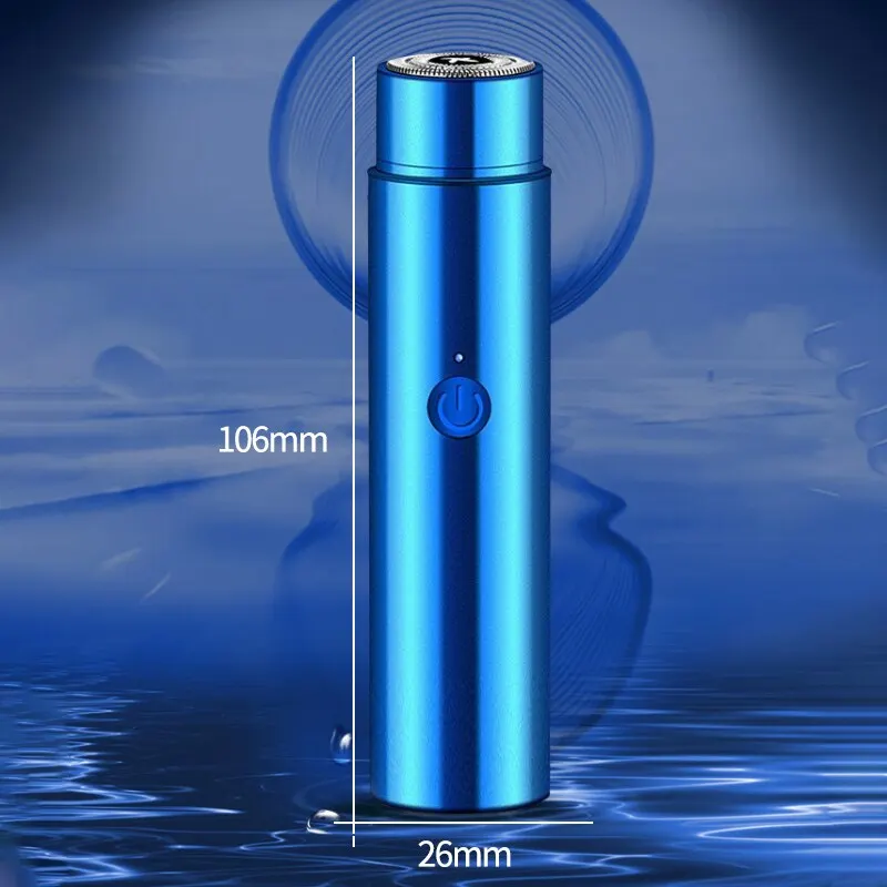 Electric Shaver Men's Mini Beard Trimmer Washable Rechargeable Razor USB Body Epilator Long-lasting Car Charger Portable