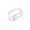 Refrigerator Organizer Tray for Wine and Glasses Plastic Wine Can Shelves with Stackable Glass Storage Racks Cup Storage Rack 6