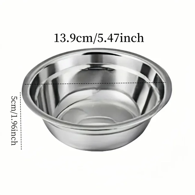 Stainless Steel Anti-Slip Pet Bowls Set for Cage Use - 6/18 Pieces Dog And Cat Feeding Plates 3