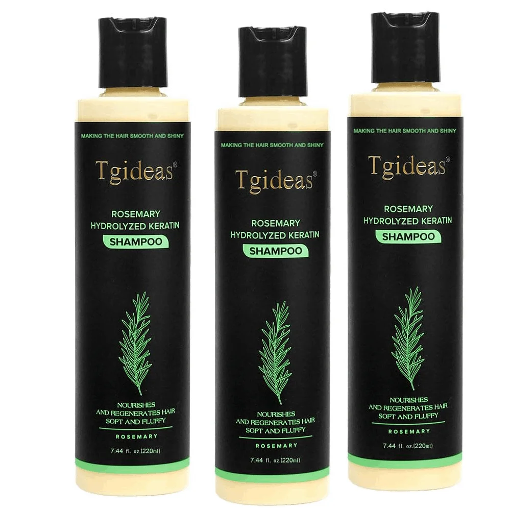 Tigdeas Shampoo al Rosmarino Volumizzante e Rinforzante 220ml, Shampoo Biologico al Rosmarino per Volume e Spessore