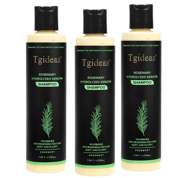 Tigdeas Shampoo al Rosmarino Volumizzante e Rinforzante 220ml, Shampoo Biologico al Rosmarino per Volume e Spessore