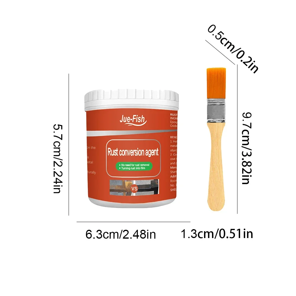 100/300g Metal Rust Remover Rust Removal Converter Multi Purpose Anti-Rust Paint Waterproof Car Coating Primer Rust Inhibitor