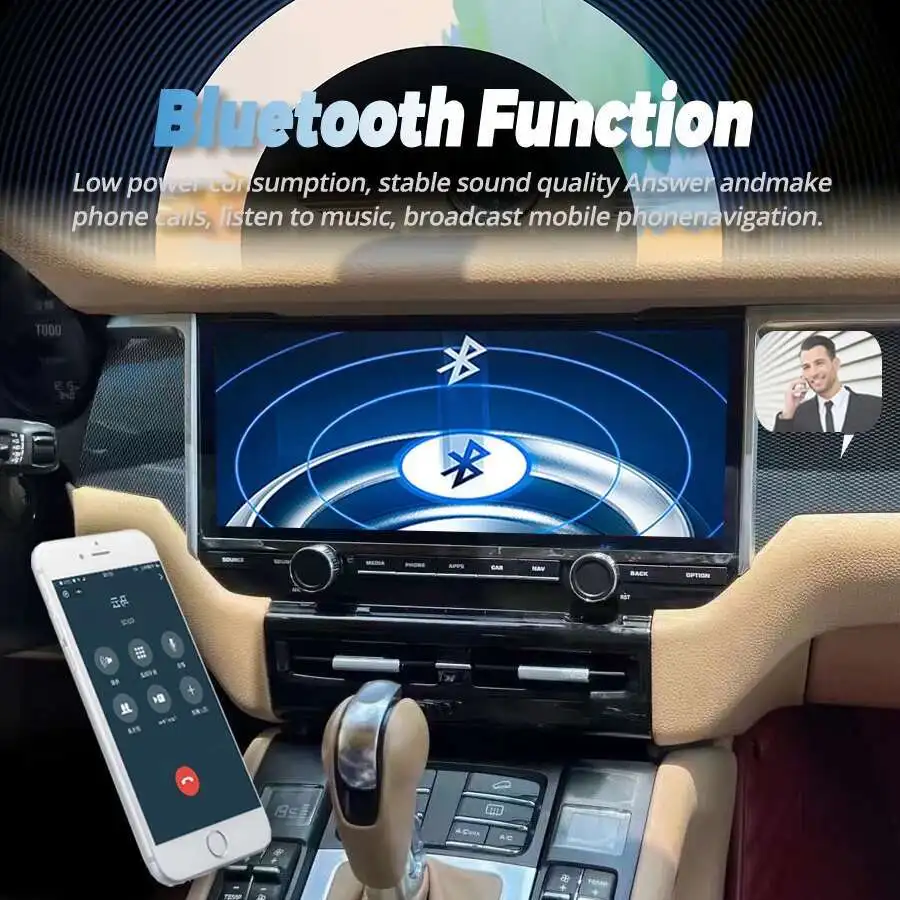 1920*720 Screen Android 14 Autoradio CarPlay Car Multimedia Video Player 12.3inc