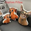 Photo Custom Cushion Personalized Photo DIY Humanoid Cushion Pet Plush Dolls Stuffed Animal Pillows Sofa Car Decor Birthday Gift 1