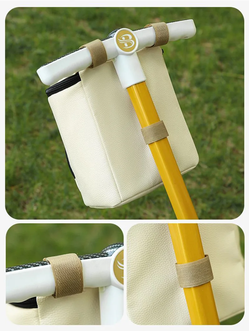 Description Picture 5 of itemBear Storage Bag for Baby Stroller PU Leather Milk Powder Bottle Tissue Organizer Bag Travel Pram Carriage Stroller Accessories