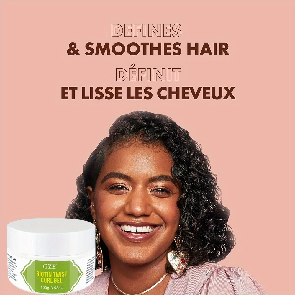 Biotin Hair Growth Gel Defines Curls