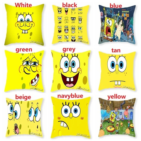 

3D Cute Cartoon Printed Polyester Decorative Pillowcases Throw Pillow Cover Square Zipper Pillow Cases