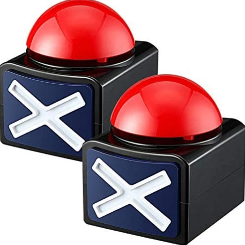Game Answer Buzzer Alarm Button With Sound Light Trivia Quiz