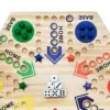 Marble Board Game Gifts 6 Dice 36 Marbles Painted Educational Toy Desktop Game Flying Chess for Family Game Kids Friends Party 5