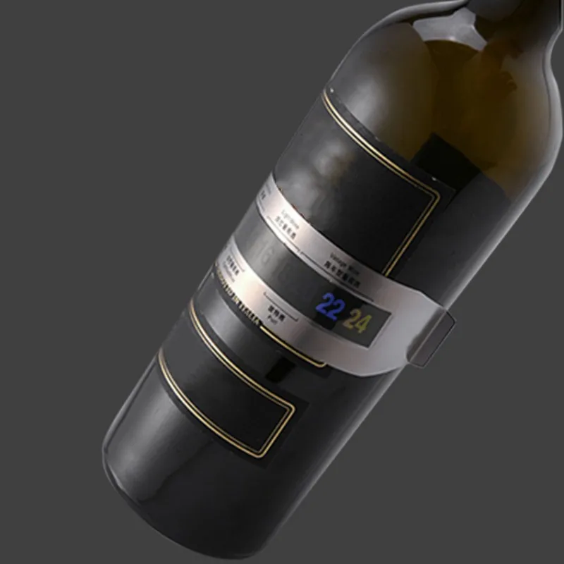Wine Collar Thermometer Bar Beverage Tool Lcd Display Clip Sensor for Champagne Beer Red Wine