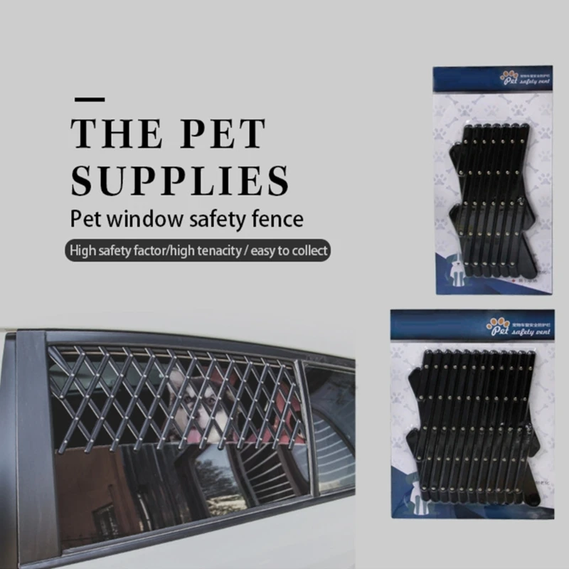 Dog Car Barriers Expandable Pet Cars Fence For Rear Seat Window Safety