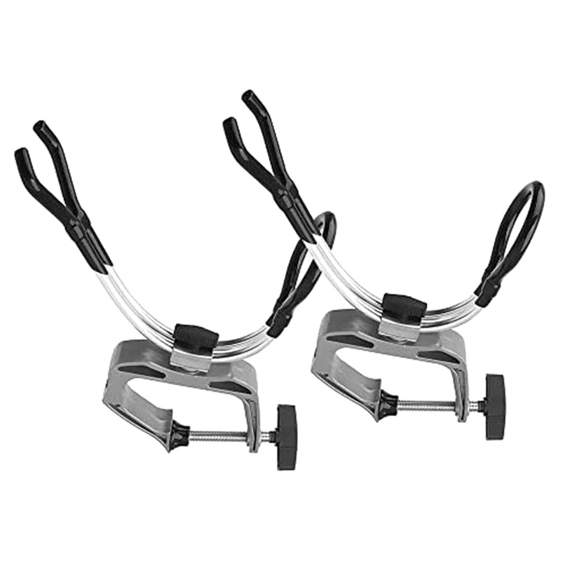 

2 Piece Fishing Rod Bracket Fishing Rod Pole Stand Bracket Heavy Duty Boat Marine Aluminium Alloy