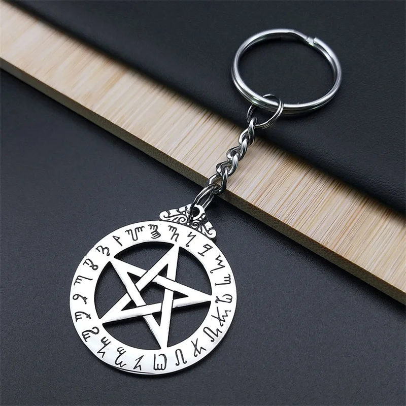 Collana MENDEL Stella Pentagramma Collana Ciondolo Stella Pagana In Acciaio Inox – Per Uomo, Stile Wiccan, Lunghezza 25 Pollici | Marca MENDEL Ciondolo Stella Wiccan Acciaio Inox - Foto 3