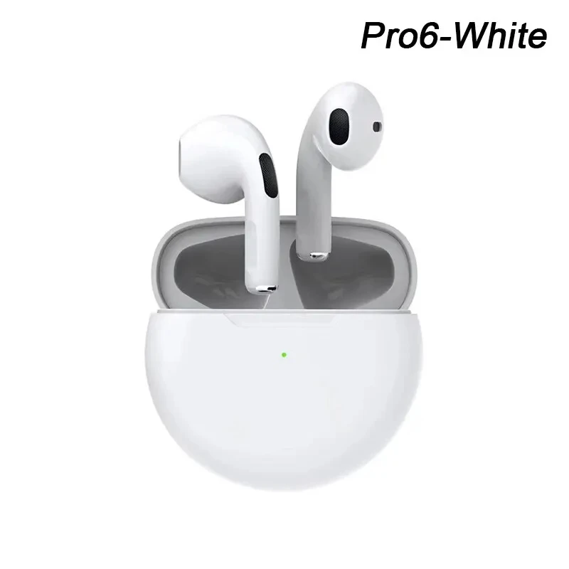 Wireless Headphones Air Pro 6 TWS Wireless Headphones with Mic Fone Bluetooth Earphones Sport Running Headset for Apple iPhone Xiaomi Pro6 Earbuds