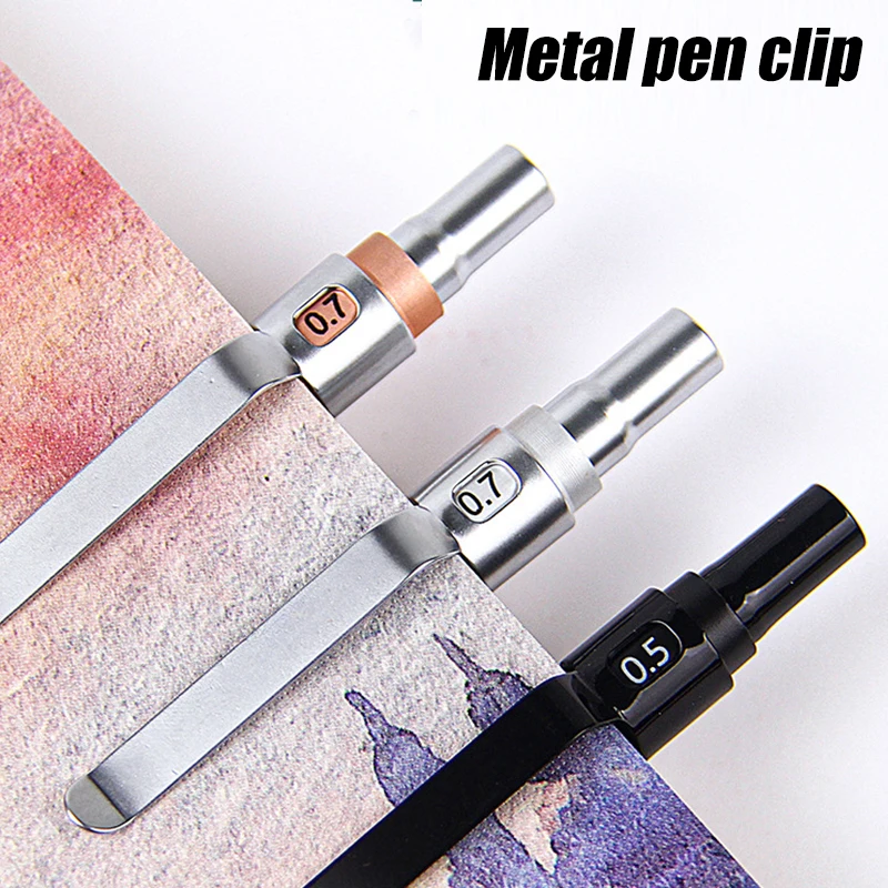 0.3 0.5 0.7 0.9mm Golden Low Center of Gravity All Metal Automatic Pencil Art Sketch Drawing Office Writing Stationery Supplies 4