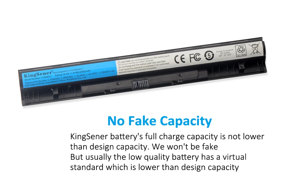 Bateria de kingsener l12s4e01 l12m4e01 para lenovo