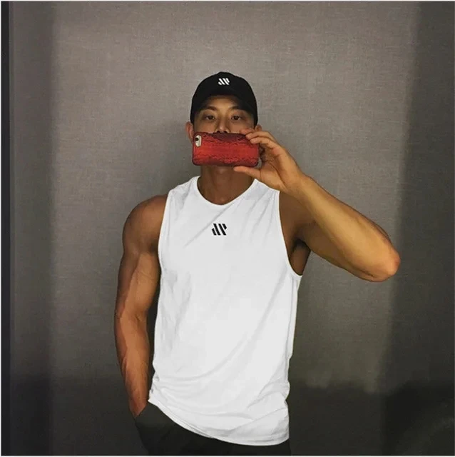 Men's 2024 Breathable Mesh Fitness Tank Top - Sleeveless Sports Vest