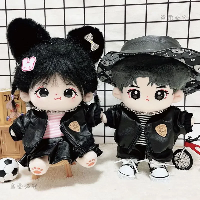 Cotton Doll 20cm Baby Clothing Star Doll Normal Body Fat Body Naked Baby Leather Skirt Set 2