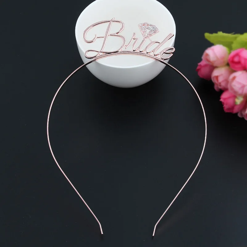

Wedding Engagement Exquisite Bride To Be Bridesmaid Tiara Crown Headband Hen Party Hair Accessories Cosplay Halloween