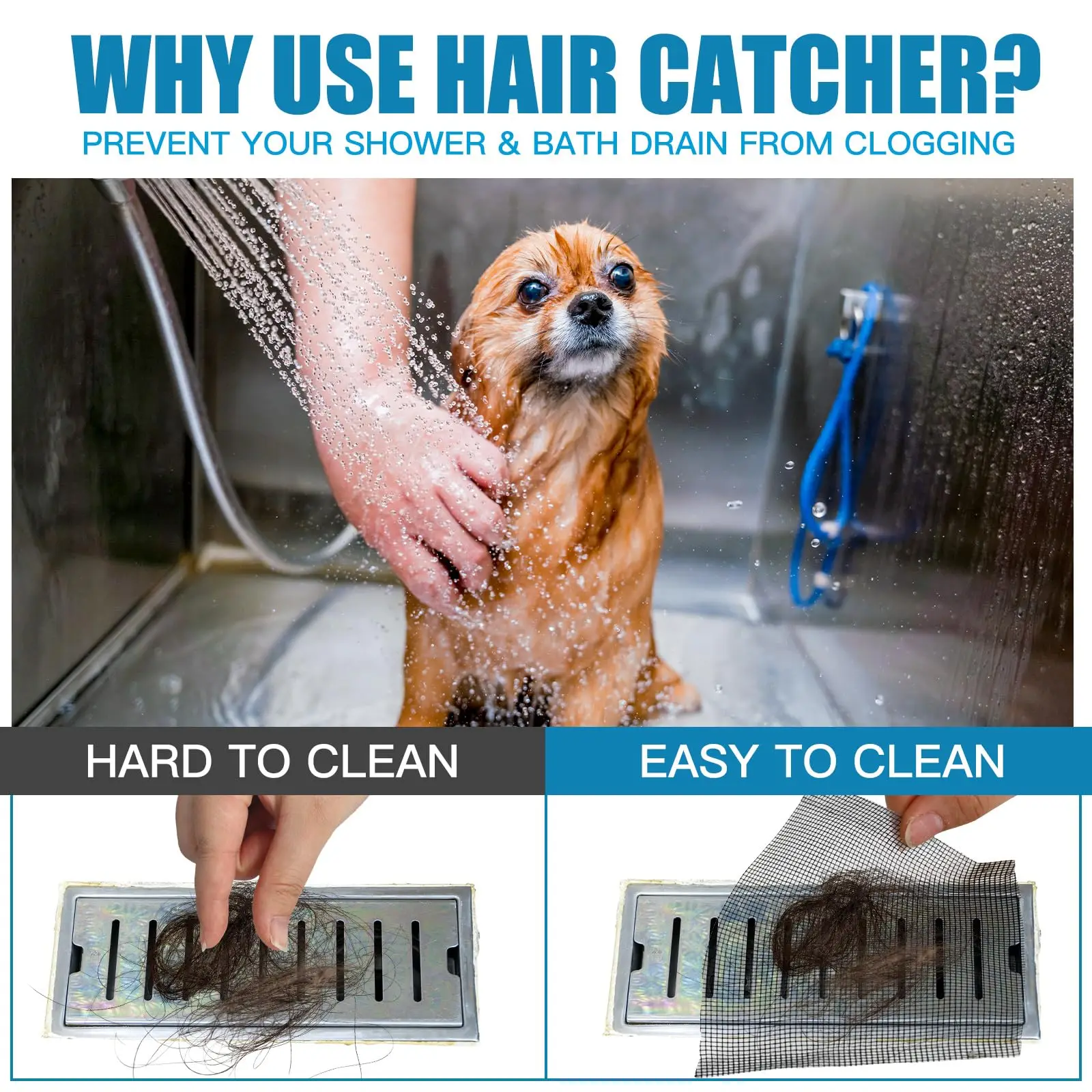 Shower Drain Hair Catcher Disposable Mesh Cover Floor Sink Strainer Filter Hair Stopper For Bathroom Kitchen