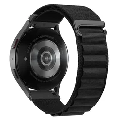 Versatile Nylon Alpine Loop Band - 20mm/22mm Adjustable Wristband - CMF Watch 3 - 2 - 1 Pro (Black)