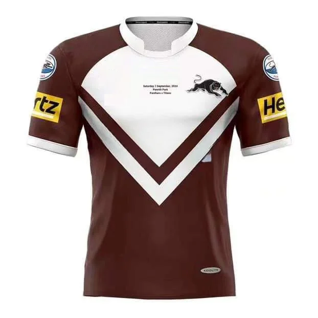 thumbnail image 1 of Camiseta de los Penrith Panthers 2024 para los medios de comunicación, color gris, 1 of 5