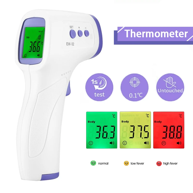 Digital Infrared Thermometer Forehead Non-Contact Medical Termometro LED digital thermometer