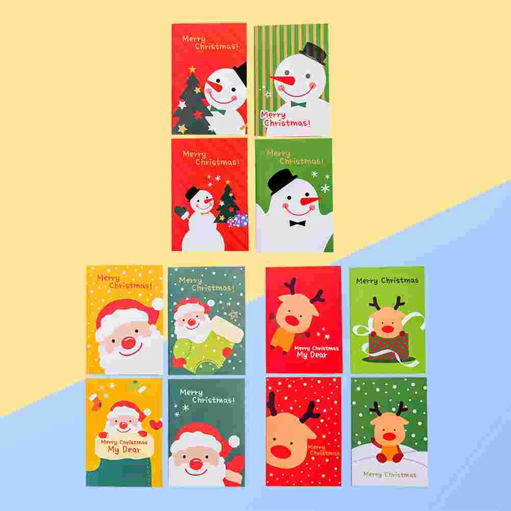 

48 Pcs Cute Child Gifts for Stocking Stuffers Christmas Snowman Notebook Cartoon