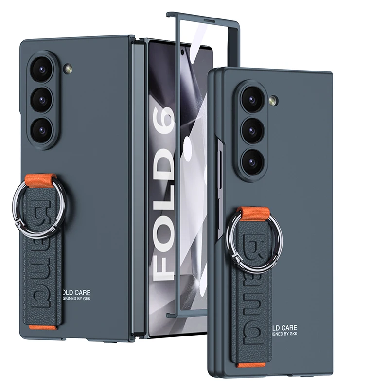 Custodia Flip Cover in Pelle di Lusso per Samsung Galaxy Z Fold 6 con Slot per Penna Pellicola Protettiva in Vetro per Schermo_voghion.com