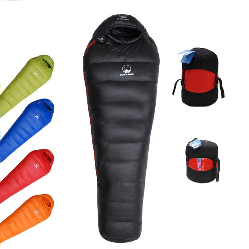 Andes Mountain Outdoor Ultralight Camp Sleeping Gear 20D Nylon Multi Size  Waterproof Keep Warm Camping Duck Down Sleeping Bag