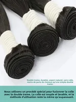 Extensions de cheveux humains vierges bruts 12A, lisses comme des baguettes, 30-40 pouces, noir naturel brésilien, 4 lots en promotion, non traités, pour crochet 3