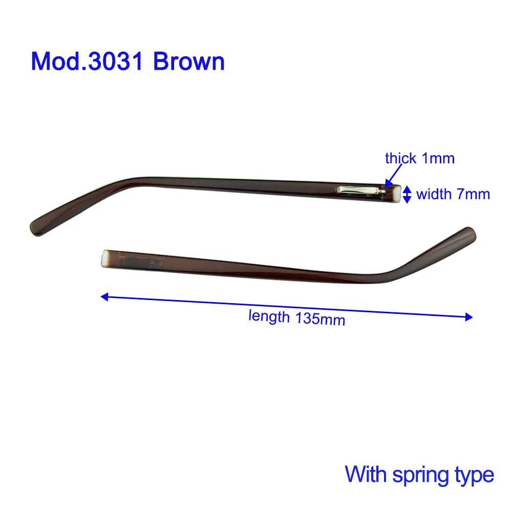 1 paar PC Kunststoff Gläser Brillen Sonnenbrille Tempel Bein Spitze Schwarz Braun Optische Rahmen Brillen Reparatur Teile – Detail 4