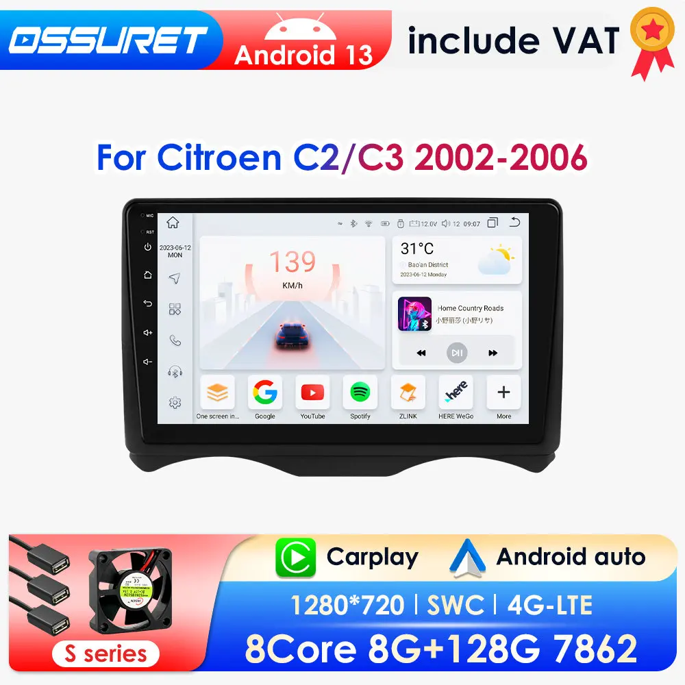 Auto radio za Citroen C2/C3 2002-2006 1 Auto radio za Citroen C2/C3 2002-2006 1