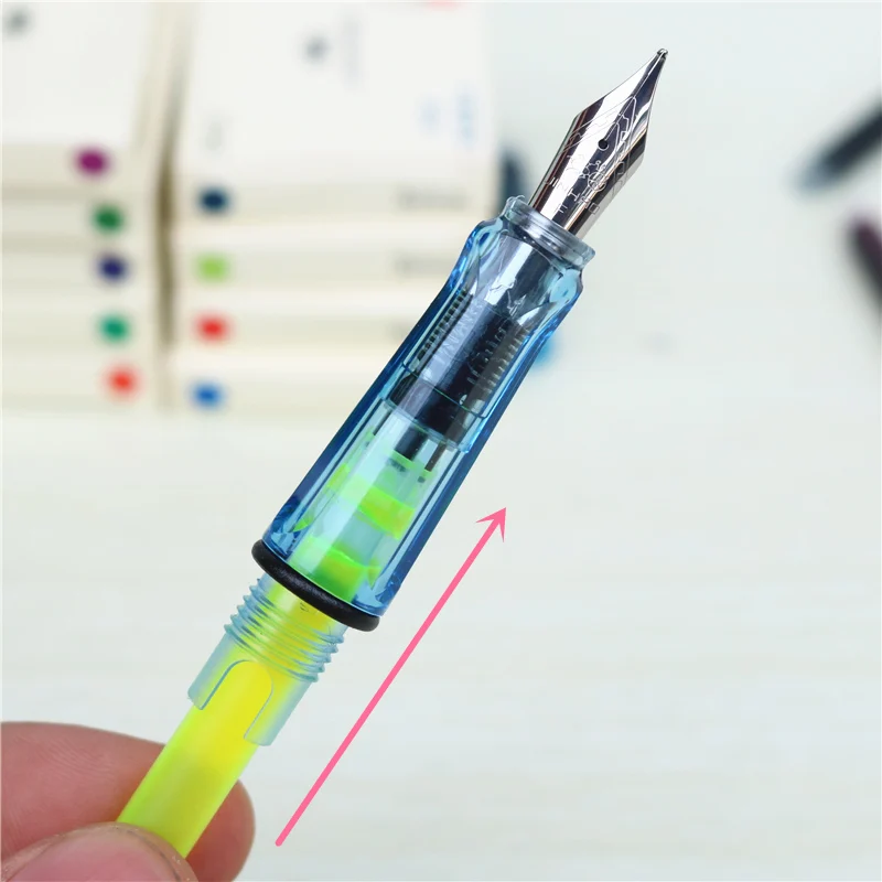 20개/몫 컬러 만년필 잉크 캡슐에 잉크를 채우세요. 내경 2.8mm 대부분의 펜에 적합합니다.