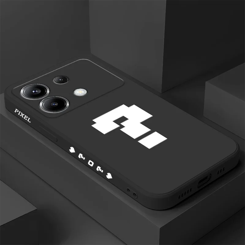 Vibrant Pixel Question Silicone Phone Case Cover