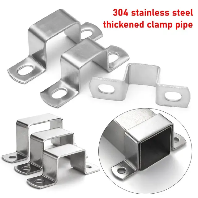 Colliers De Serrage En U Inox 40 Mm - Lot De 20, Acier 304, Pour Tuyaux, Tubes, Câbles