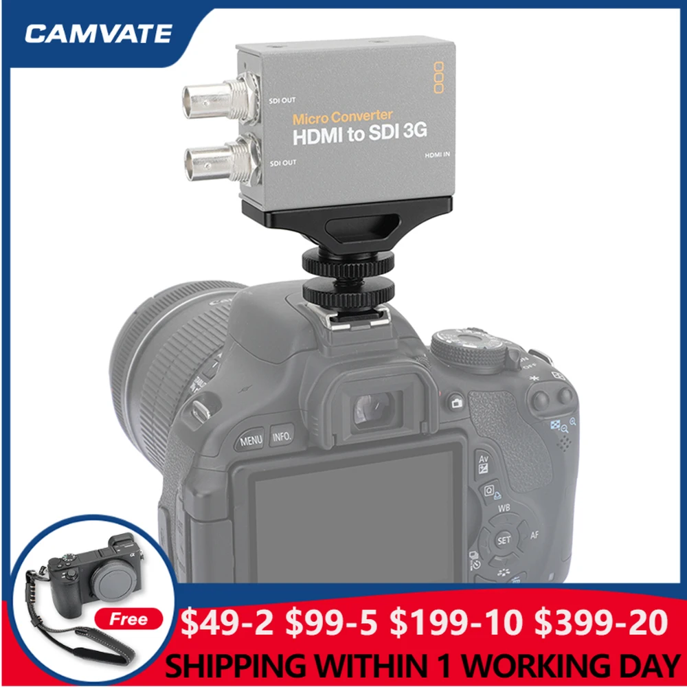 Camvate Universal Extension Support With Shoe Adapter & M3 Thread Screw