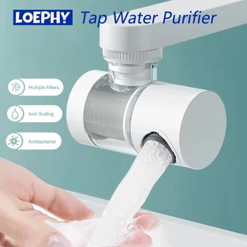 LOEPHY Faucet Filter Splash Proof Tap Water Purifier Filtration And Pressurization 720 Degree Rotating Universal Extension Nozzl 1