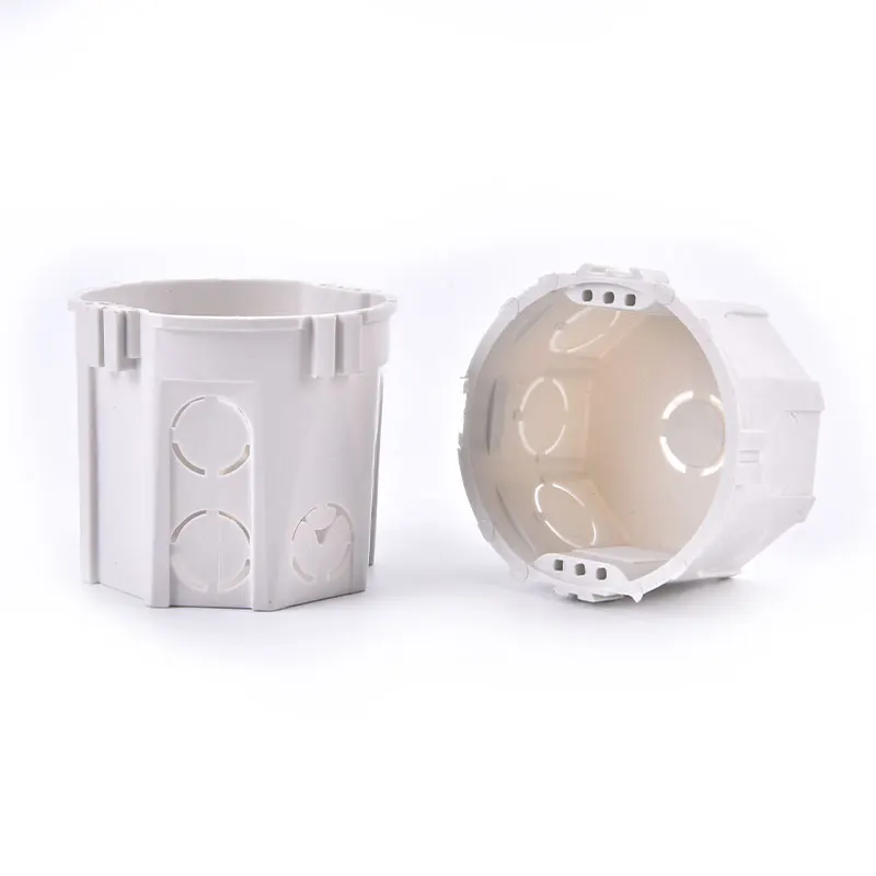 Wall Mounting Box 1pc For EU Standard Switch And Socket Round Base Wire Box switch box wall socket box electric distribution box