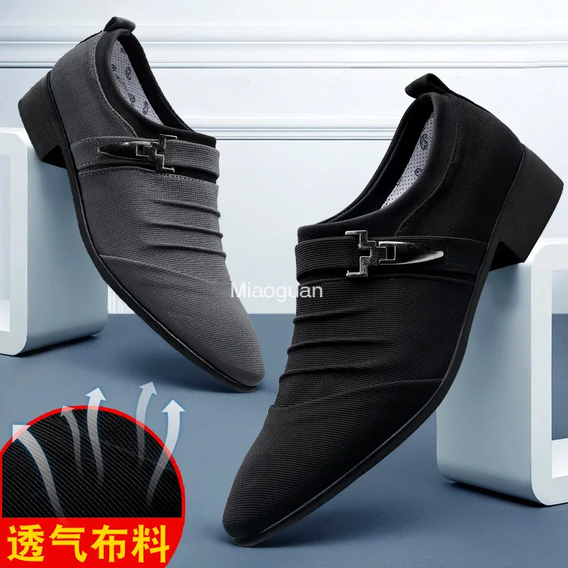 

2024 Men Shoes Spring New Fashion All-Match Canvas Shoes Male Large Size Breathable Footwear Casual Business Shoe Zapatos Hombre