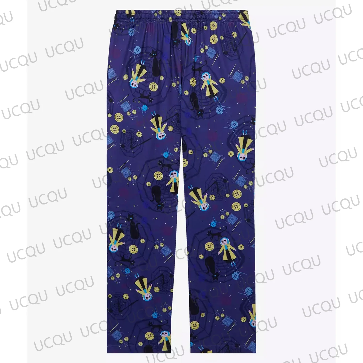 Coraline Buttons & Coraline Doll Allover Print Sleep Pants Oversized Pajama Pants 3D Printed