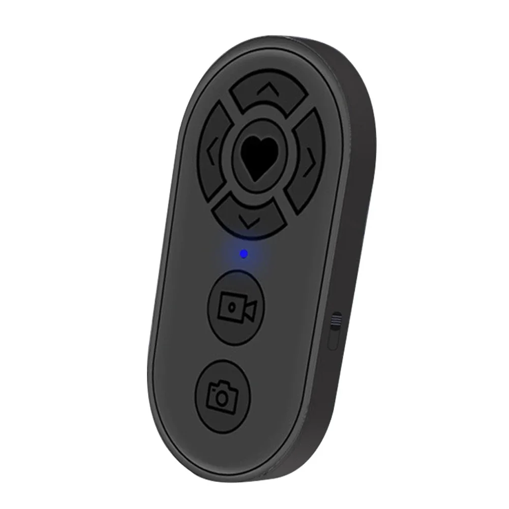 Rechargeable Bluetooth-compatible Remote Controller 7 Buttons Wireless Mobile Phone Selfie Photo Shutter for Video Page Turner