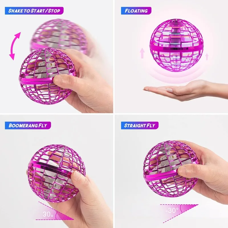 Flying Orb Ball Toy 2025 Boomerang Hover Orb Galactic Flying Spinner Hand Mini Drone Ball Cool Kids Toys for Boys Girls Gifts