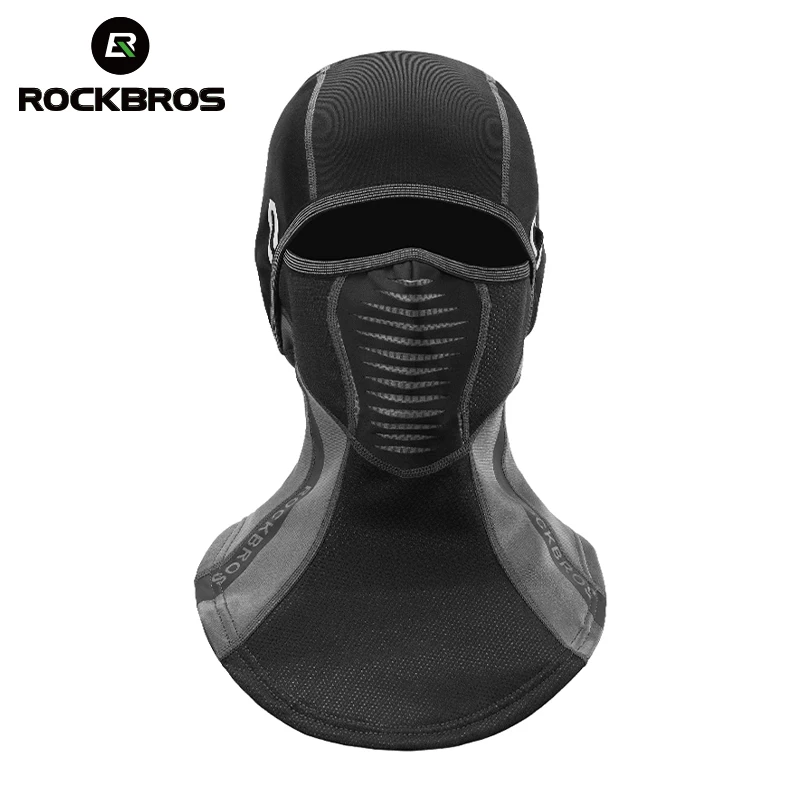 ROCKBROS Warm Balaclava Full Face Mask Cover with Breathable Mesh Active Carbon Filter Winter Fleece Neck Warmer Windproof Dustproof Outdoor Sports Fleece Hats Universal Size 