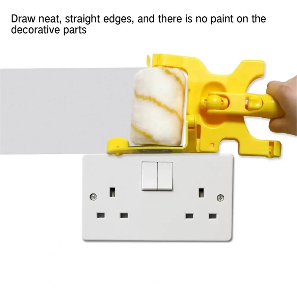 

1 Set Durable Lightweight Handheld Paint Edger Smooth Edge Paint Roller Brush Paint Edger Combo Set Multipurpose