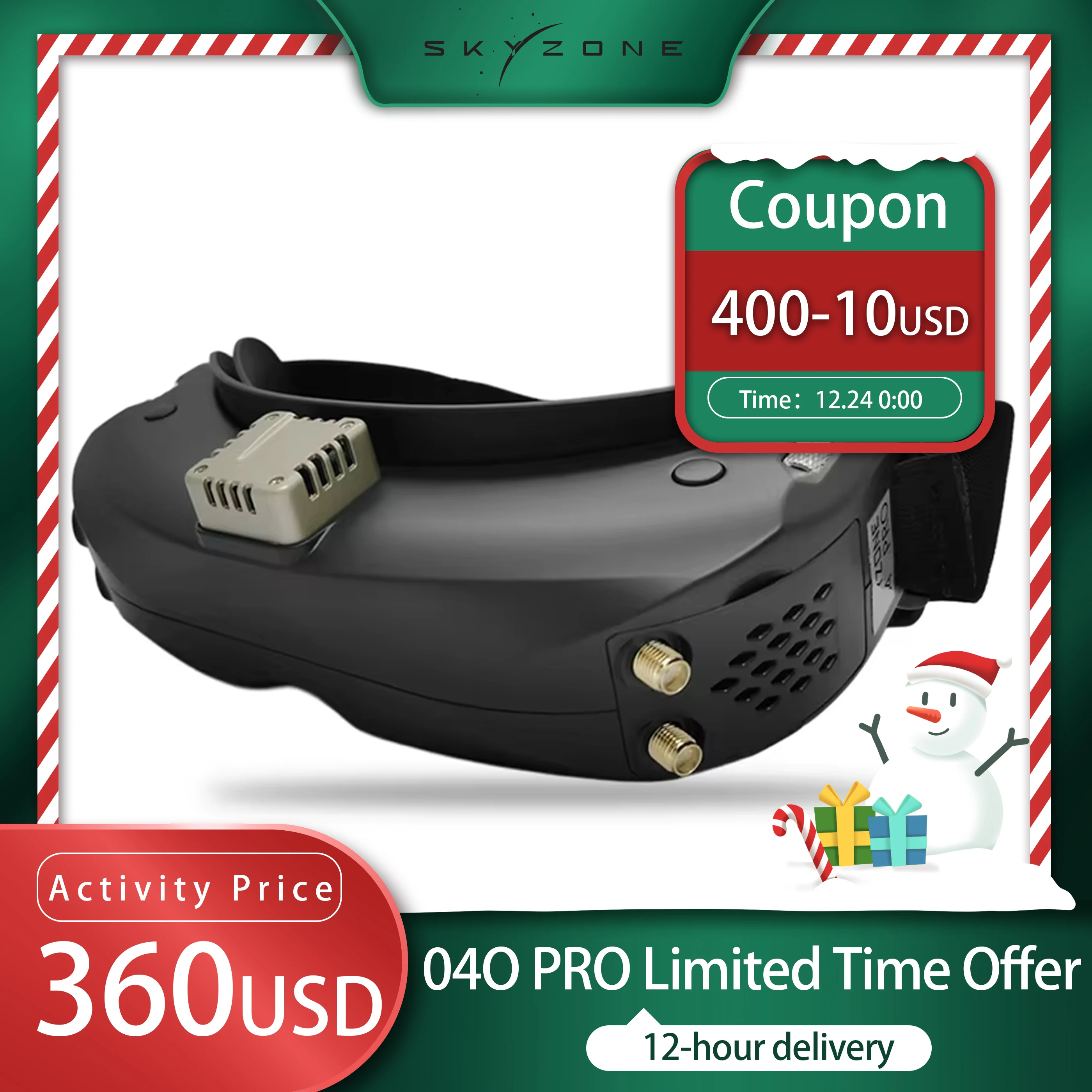 Skyzone SKY04O PRO 1280x720 OLED FPV GOGGLES 720P 60FPS 5.8Ghz 48CH Steadyview DVR Head Tracker for RC Drone Airplane planes car