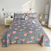 Aloe Vera Cotton Sheet Sheet Double Bed Brushed Chemical Fiber Sheet One Bedding Item Pillowcase Need Order 4