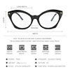 TR90 Cat Eye Myopia Lens Prescription Glasses With Cylinder 1.56 Aspheric Anti Blue Light Nearsighted Glasses 0 -0.5 -0.75 To -6 3